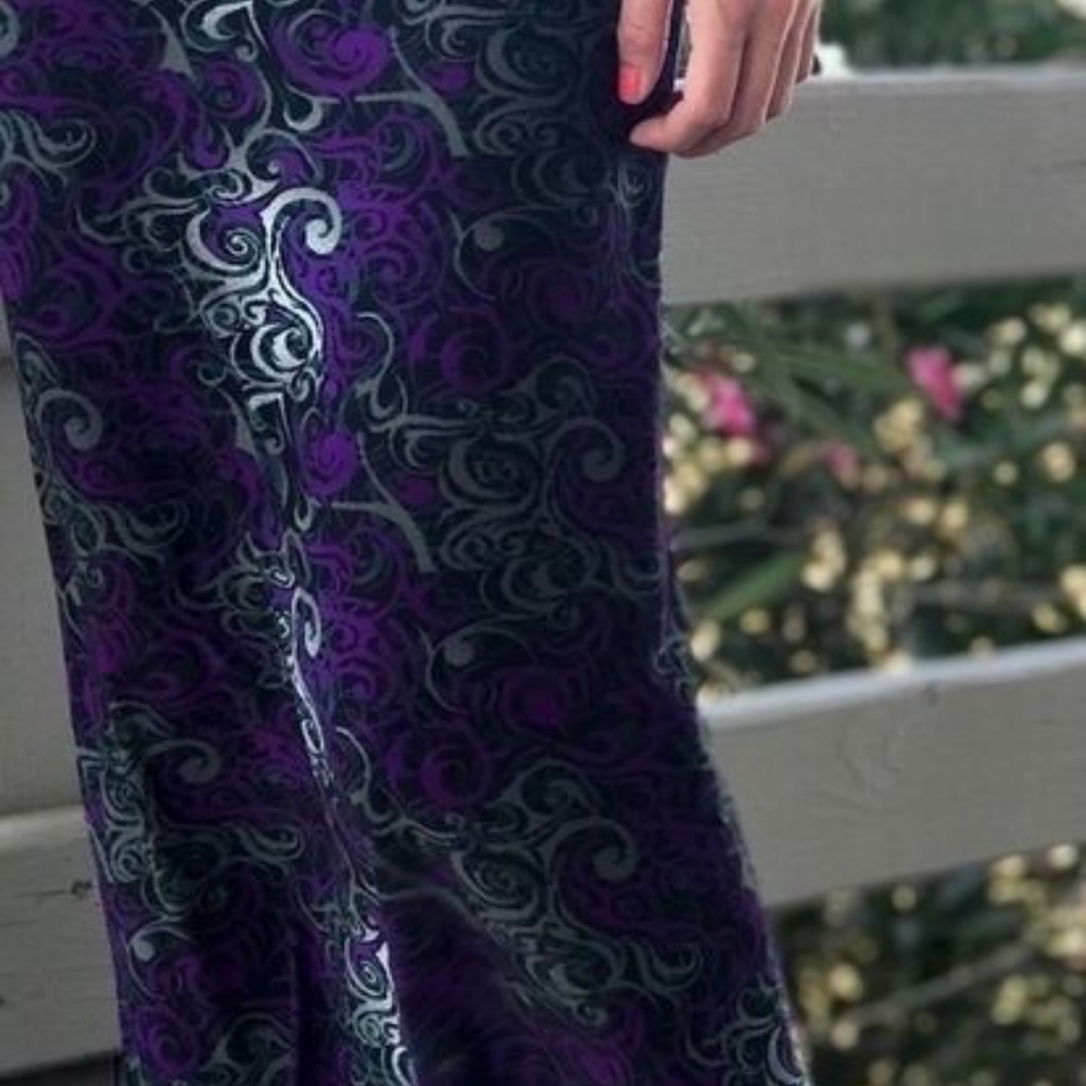 Purple Swirl Maxi Skirt